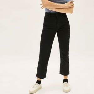 Everlane straight leg crop in Black